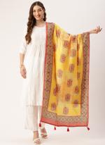 Cotton Multi Colour Daily Wear Printed Dupatta